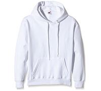 Fruit of the Loom - Sweat-shirt à capuche - Manches Longues - Femme - Blanc (White) - FR 42 (Taille fabricant: L)