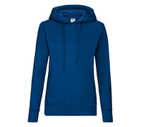 Fruit of the Loom - Sweat-shirt à capuche - Manches Longues - Femme - Bleu - Bleu marine - FR 42 (Taille fabricant: L)