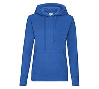 Fruit of the Loom - Sweat-shirt à capuche - Manches Longues - Femme - Bleu (Royal) - FR 38 (Taille fabricant: S)