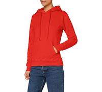Fruit of the Loom - Sweat-shirt à capuche - Manches Longues - Femme - Rouge (Red) - FR 38 (Taille fabricant: S)