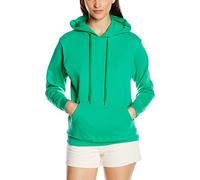 Fruit of the Loom - Sweat-shirt à capuche - Manches Longues - Femme - Vert (Kelly) - FR 44 (Taille fabricant: XL)