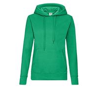 Fruit of the Loom - Sweat-shirt à capuche - Manches Longues - Femme - Vert - Vert Kelly - FR 36 (Taille fabricant: XS)