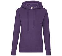Fruit of the Loom - Sweat-shirt à capuche - Manches Longues - Femme - Violet - Violet - FR 46 (Taille fabricant: XXL)