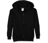 Fruit Of The Loom - Sweat-Shirt - À Capuche - Manches Longues Mixte Bébé - Noir - Schwarz (36 Schwarz ) - FR : 8-9 Ans (Taille Fabricant : 128) (Brand size : 128)