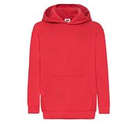 Fruit of the Loom Sweat-shirt à capuche pour enfant - Rouge - Rouge - 9 ans