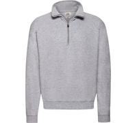 Fruit of the Loom - Sweat-shirt "Classic" avec fermeture éclair courte pour homme RW9914 (XXL) (Gris chiné)
