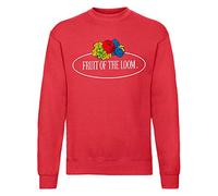 Fruit of the Loom Sweat-shirt classique Raglan avec logo vintage sur la poitrine, M