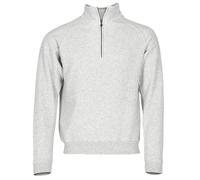 Fruit of the Loom Zip Neck Sweat Shirt, Gris (Heather Grey 123), Large Homme