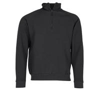 Fruit of the Loom Zip Neck Sweat Shirt, Noir (Black 101), Large Homme