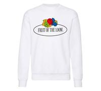 Fruit Of The Loom Sweat-shirt col rond grand logo Lio Blanc Homme XXL