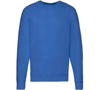 Fruit of the Loom - Sweat-shirt homme/femme unie manches raglan PC5832 (XXL) (Bleu roi)