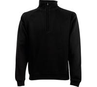 Fruit Of The Loom Sweat-shirt Homme Premium 70/30 avec fermeture éclair au col RW3166 (3XL) (Noir)