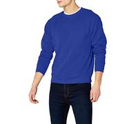 Fruit of the Loom - Sweat-shirt Homme - Raglan Sweatshirt, Bleu (Blau - Königsblau), Large