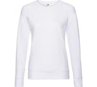 Fruit of the Loom - Sweat-shirt léger pour femme Manches raglan RW9854 (36 FR) (Blanc)