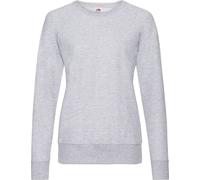 Fruit of the Loom - Sweat-shirt léger pour femme Manches raglan RW9854 (36 FR) (Gris chiné)