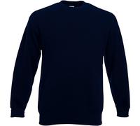Fruit of the Loom Sweat-shirt pour homme à épaules tombantes, bleu marine foncé, L