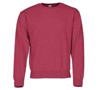 Fruit of the Loom Sweat-shirt avec manches fixes, couleur : rouge vintage chiné, taille : L