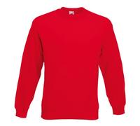 Fruit of the Loom Sweat-Shirt Premium Set-in 62-154-0 pour Homme, Rouge, L