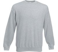 Fruit Of The Loom Sweat-shirt unie Premium 70/30, col rond RW3159 (3XL) (Gris chiné)
