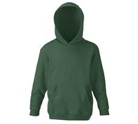 Fruit of the Loom - Sweatshirt à Capuche - Enfant Unisexe (12-13 Ans) (Vert Bouteille)