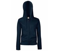 Fruit of the Loom - Sweatshirt à Capuche et Fermeture zippée - Femme (2XL) (Bleu Marine Profond)