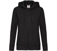 Fruit Of The Loom - Sweatshirt à capuche et fermeture zippée - Femme (2XL) (Noir) - UTBC1372 Noir