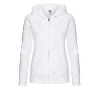 Fruit Of The Loom - Sweatshirt à capuche et fermeture zippée - Femme (M) (Blanc) - UTBC1372 Blanc G