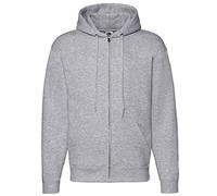 Fruit of The Loom - Sweatshirt à Capuche et Fermeture zippée - Homme (M) (Gris)