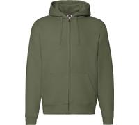 Fruit Of The Loom Sweatshirt à capuche zippé pour homme BC360 (L) (Olive)