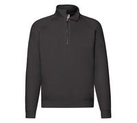 Fruit of the Loom Sweatshirt à Col Zippé Coton Mélangé Jersey 1/4 Zip