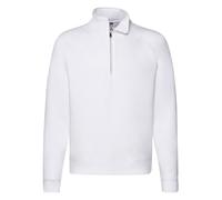 Fruit of the Loom Sweatshirt à Col Zippé Coton Mélangé Jersey 1/4 Zip