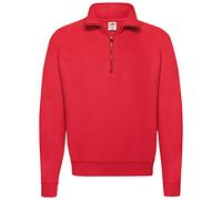 Fruit of the Loom - Sweatshirt à Fermeture zippée - Homme (XL) (Rouge)