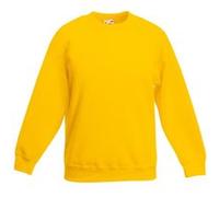Fruit Of The Loom Pulls pour enfants Classique 80/20 (2 pièces/paquet) RW6857 (9/11 ans) (Jaune tournesol)