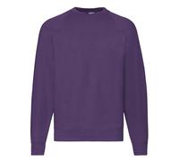 Fruit Of The Loom Sweatshirt Raglan En Polycoton Uni Sans Logo S - 4XL