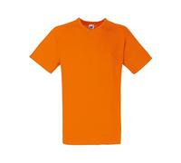 Fruit Of The Loom - T-Shirt 100 % coton - Homme - Orange - S