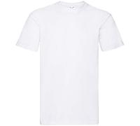 Fruit Of The Loom - T-shirt à manches courtes avec col ras du cou pour homme - Blanc - Large