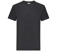 Fruit Of The Loom - T-shirt à manches courtes avec col ras du cou pour homme - Noir - Large