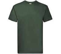 Fruit of the Loom – T-shirt homme – Col ras du cou, manches courtes – Vert – Large