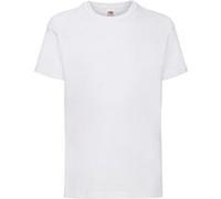 Fruit of the Loom - T-Shirt à Manches Courtes - Enfant (Lot de 2) (12-13 Ans) (Blanc)