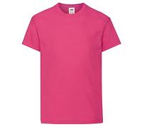 Fruit of the Loom - T-Shirt à Manches Courtes - Enfant Unisexe (9-11 Ans) (Fuchsia)