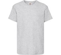 Fruit of the Loom - T-Shirt à Manches Courtes - Enfant Unisexe (9-11 Ans) (Gris)