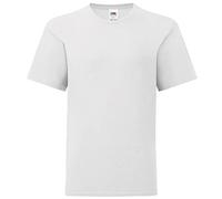 Fruit of the Loom T-shirt à manches courtes - équipe - Manches courtes - Garçon - Blanc - 12 ans