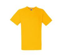 Fruit Of The Loom T-shirt Valueweight col V pour homme, manches courtes BC338 (3XL) (Jaune tournesol)