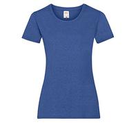 Fruit Of The Loom Lady-Fit T-shirt pour femme BC1354 (XS) (Retro-bleu chiné)