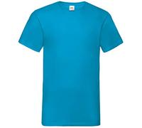 Fruit of the Loom -T-Shirt à Manches Courtes - Homme (3XL) (Bleu Azur)