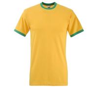 Fruit of the Loom T-Shirt à Manches Courtes pour Homme (S) (Tournesol/Vert Tendre)
