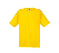 Fruit of the Loom T-Shirt à Manches Courtes Screen Stars Original pour Homme (L) (Jaune)