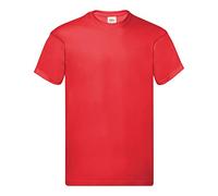 Fruit Of The Loom - T-shirt ORIGINAL - Homme (L) (Rouge) - UTBC340 Rouge, Rouge