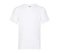 Fruit of the Loom T-Shirt à Manches Courtes Screen Stars Original pour Homme (S) (Blanc)