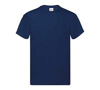 Fruit of the Loom - T-shirt col ras-du-cou manches courtes homme bleu Small